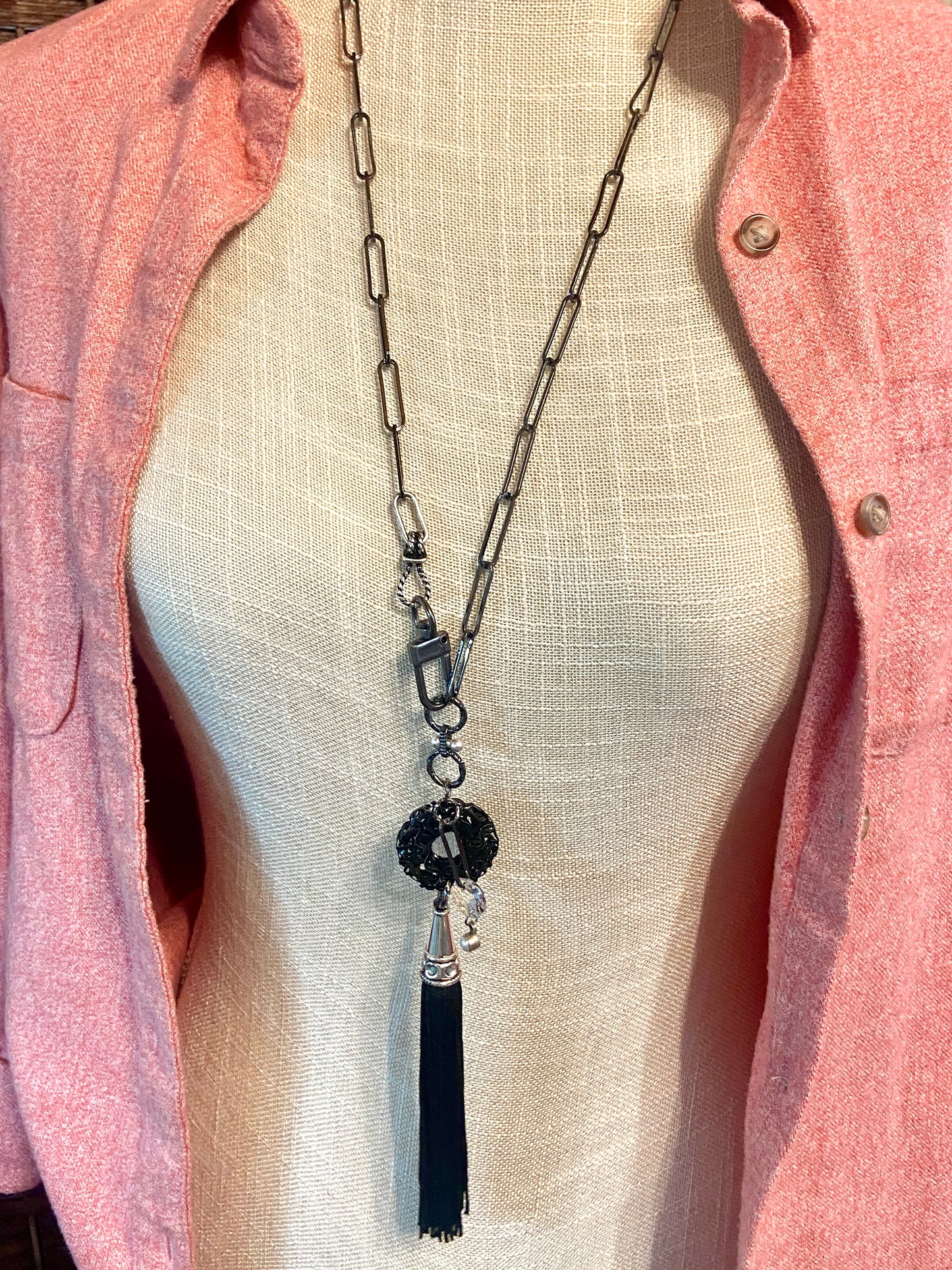 Lya Long Tassel Necklace