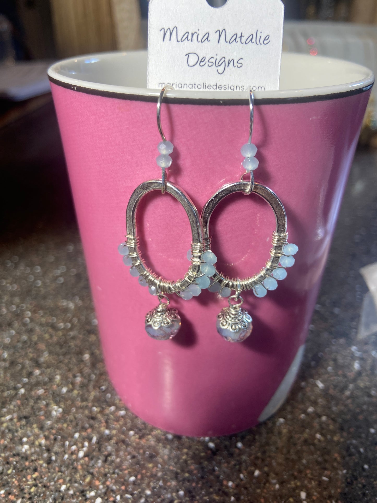 Celina Silver Wrapped Earrings
